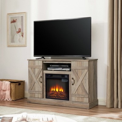 TIRAMISUBEST American retro Farmhouse Classic Media TV Stand Antique Entertainment Console,for TV up to 50"