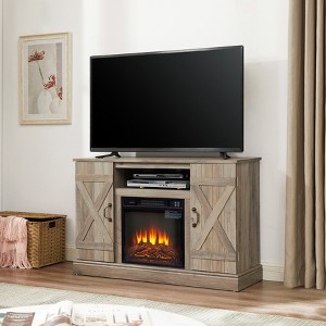 TIRAMISUBEST American retro Farmhouse Classic Media TV Stand Antique Entertainment Console,for TV up to 50" - 1 of 4
