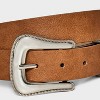 Women's Modern Western Belt - Universal Thread™ Brown - 3 of 3