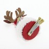Unique Bargains Christmas Hair Clips Star Elk for Christmas 3.54"x2.36" Red White 1 Pc - 4 of 4