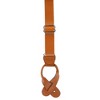 CTM Men's Coated Leather Button-End 1 Inch Suspenders - 2 of 4