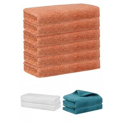 REGALWOVEN Absorbent Solid Bath Hand Face Cloths Cotton Towels 3 Piece Sets