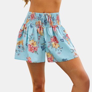 Women's Breezy Floral Print Beach Shorts - Cupshe - 1 of 4