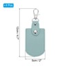 Unique Bargains Office Car ID DIY PU Leather Key Fobs with Key Rings 4 Pcs - 2 of 4