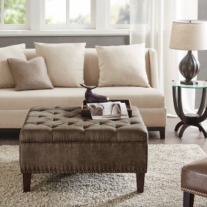 Tufted Square Cocktail Ottoman - Madison Park - 1 of 4