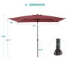 Sonkuki 6×9FT Rectangular Outdoor Patio Umbrella w/Push Button Tilt and Crank Handle, Sun-Protective - 3 of 4
