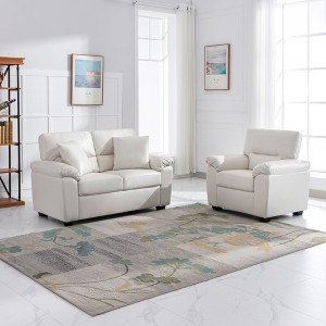 Faux Leather Loveseat and Chair,Ultimate Comfort Couch for Living Room,Lounge Room-Morden Fort - 1 of 4