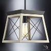 Urban Ambiance Luxury Luxe Industrial Pendant,  9"H x 10"W,  Charcoal Finish, UHP2125 - 3 of 4