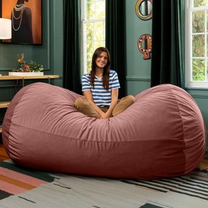 Jaxx Grand Lounger 7 Foot Bean Bag Sofa -Lush Velvet - 1 of 4