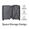 INFURNIC Bag And Luggage Sets Lightweight Rolling Luggage 3 Piece, Suitcase Set with Wheels for Travel And Business, Grey, 21.06"*11.81"*30.31" - 4 of 4