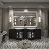 Apmir Super Bright 192 LEDs/m Back LED Lighted Anti-Fog Tempered Glass Bathroom/Vanity Mirror with ETL & 3-Year Warranty - 2 of 4
