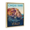 Stupell Industries Italian Coast Cityscape Black Framed Floater Canvas Wall Art - 3 of 4