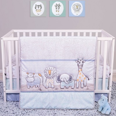 Sammy and Lou Safari Yearbook Crib Bedding Set - 4pc