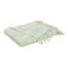 Saro Lifestyle Saro Lifestyle Crosshatch Design Throw Blanket, Ivory, 50"x60" - 3 of 4