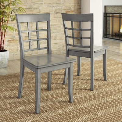 Inspire Q 2pk Keenan Window Back Dining Chairs