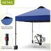 10x10 Pop Up Canopy with Sidewalls, Portable Outdoor Canopy with One Push Setup, Easy Set-Up Waterproof Pop Up Tent for Outdoor Party - 4 of 4