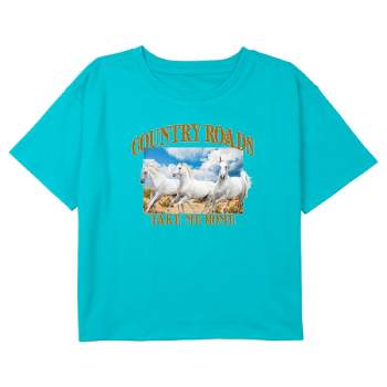 Girl's Lost Gods Country Roads Horses Tarot T-Shirt