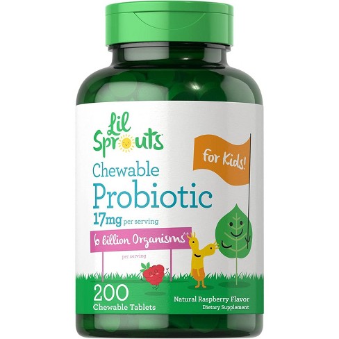 Carlyle Probiotics For Kids 6 Billion Cfus | 200 Chewable Tablets : Target