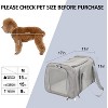 Cat Carriers Dog Carrier Pet Carrier For Small / Medium Cats Dogs Puppies (Up To 15lbs), TSA Airline Approved Small Dog Carrier Soft Sided - 4 of 4