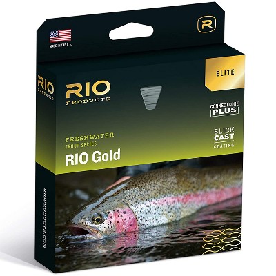 RIO Elite Gold Freshwater Trout SureFire Tricolor Marking System Ultra Slick Cast Technology Tapered MaxFloat Small Diameter Fly Fishing Line
