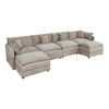 NicBex Couches for Living Room Deep Seat Sofa Couch Upholstered 2 Seater Sleeper Loveseat Sofa with 4 Pillows for Bedroom - 2 of 4
