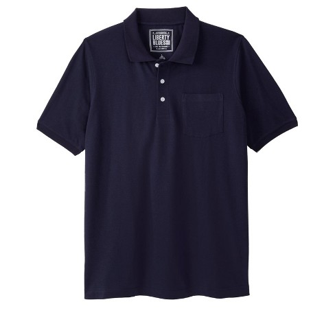 Liberty Blues Men's Big & Tall Shrink-less Pocket Piqué Polo Shirt - Xl ...
