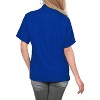 LA LEELA Womens Summer's Casual Blouse Shirt Blouses Short Sleeve Button Up Dress Tops Tee Shirts Coverup Hawaiian Dresses for Women - 2 of 4