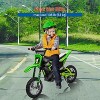 24V Kids Electric Motorcycle, 250W Motor with Adjustable Speed Up to 13.6 Mph, Leather Seat, Pneumatic Tires - 3 of 4