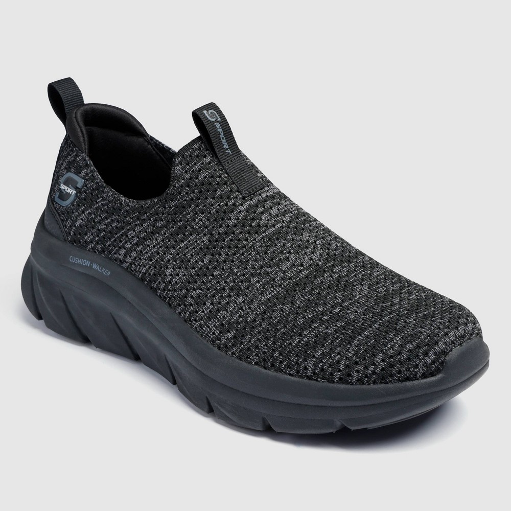 Size 11.5 S Sport By Skechers Men's Glover Sneakers - Heathered Black 11.5