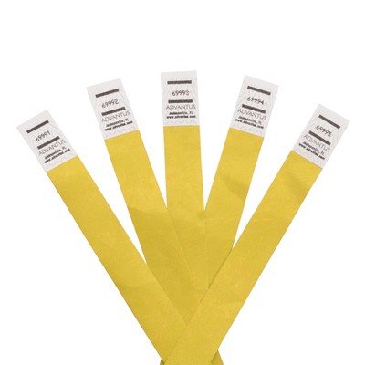 Advantus® Tyvek® Wristbands Yellow, Pack of 500