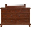 ORRD Cherry Wood Dresser, Fully Assembled 60" Wide Bedroom Storage with Antiqued Pewter Pulls - No Assembly Needed - 3 of 4