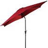 Costway 9FT Patio Umbrella Patio Market Steel Tilt W/ Crank Outdoor Yard Garden Burgundy - 2 of 4