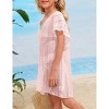 Girls swim cover up crochet swimsuits kids swimwear beachwear tops - 4 of 4
