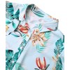 Nlife Women Lapel Collar Floral Print Button Down Long Sleeve Elastic Cuff Shirt - 3 of 4