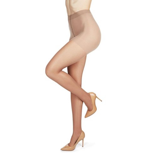 Memoi Women's 2 Pair Pack All Day Comfort Sheer Satin Sheer Pantyhose - image 1 of 2