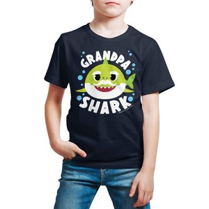 Boys' - Baby Shark - Grandpa Shark Short Sleeve Graphic T-Shirt - 1 of 4