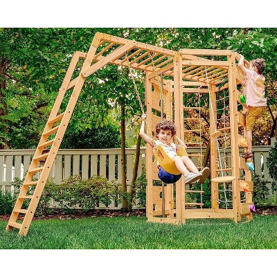 Hawthorn - Outdoor Climber with Monkey Bars, Swing, and Octagon Climber