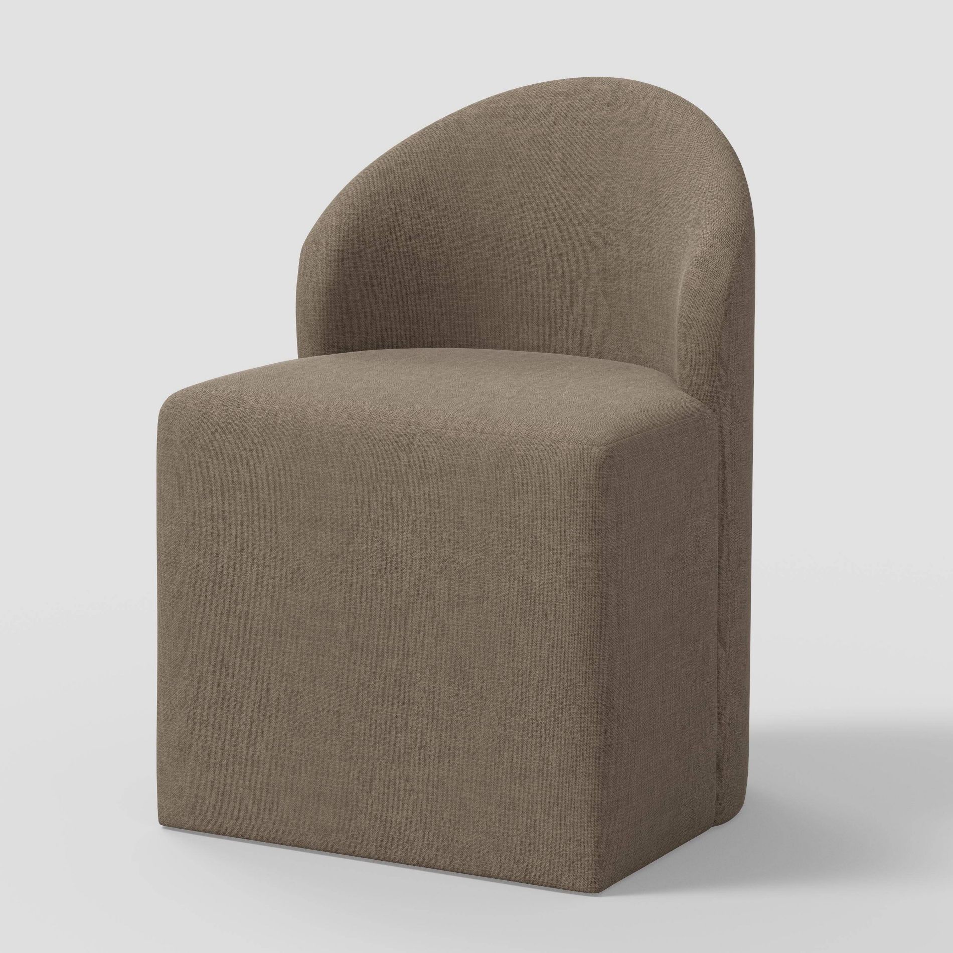 Ella Tub Upholstered Dining Chair Performance Textured Weave Driftwood - Threshold™