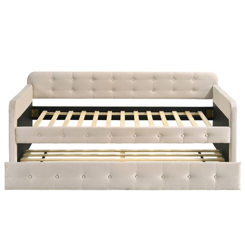 Twin Elyria Modern Upholstered Tufted Kids' Daybed - miBasics, 5 of 9