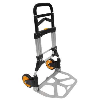 Mount-It! Hand Truck Dolly | 440 Lbs. Weight Capacity | Folding Dolly for Moving with Collapsible Wheels and Telescoping Handle | No Assembly Required