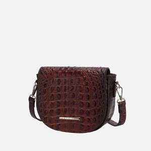 MKF Collection Amalia Crossbody Bag Croc-Embossed Vegan Leather Shoulder Bag Handbag by Mia K - 1 of 4
