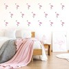Flamingos Kids' Wall Decor - Decalcomania: Self-Adhesive Animal Decals, 24 Pieces, Black & Pink, All Ages - 3 of 4