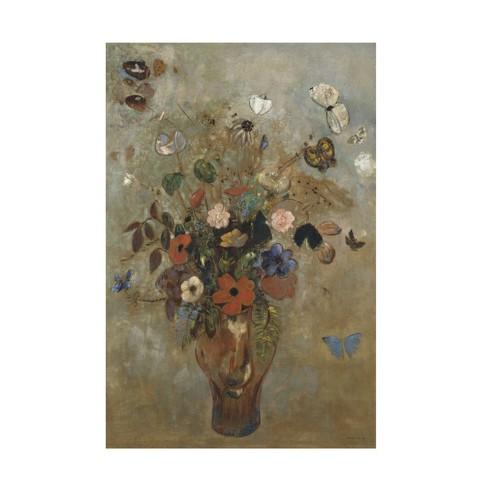 22" x 32" Odilon Redon 'Still Life with Flowers' Unframed Wall Canvas - Trademark Fine Art - image 1 of 4