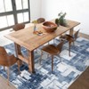 Modern Abstract Geometric Area Rug Machine Washable Rug With Non-Slip Backing Stain Resistant Easy Cleaning Indoor Low Pile Floor Cover For Home Decor - 4 of 4