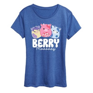Women's - Squishmallows - Berry Moooody Short Sleeve Graphic T-Shirt - 1 of 4
