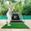 Naysaye Golf Trainers Golf Hitting Mat Artificial Turf Training Mat for Indoor Outdoor Swing Practice, Green, 60"*36"*2" - 2 of 4