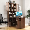 Lyngins Reversible L-Shaped Computer Desk– 6 Drawers + 3-Tier Shelf, Modern Corner Home Office Desk with Reversible Storage Cabinet, Small Desk - 2 of 4