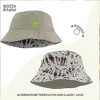Kids Bucket Hat for Girls & Boys, Packable Fun & Cool Reversible Beach Sun Teen Toddler Bucket Hat with Sunglasses 3-14Y - 3 of 4