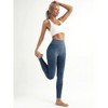 Imily Bela Women's High Waisted Tummy Ribbed Seamless Bottoms Workout Full Length Yoga Pants - 3 of 4