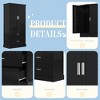 Tall Bathroom Storage Cabinet with 2 Doors, 2 Drawers, Adjustable Shelf & Door Racks, Freestanding Organizer - 4 of 4